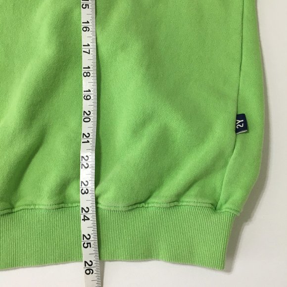 Y2K Loose Fit Korean Fashion Terry Cotton Sweatshirt Green Free Size - Picture 12 of 13